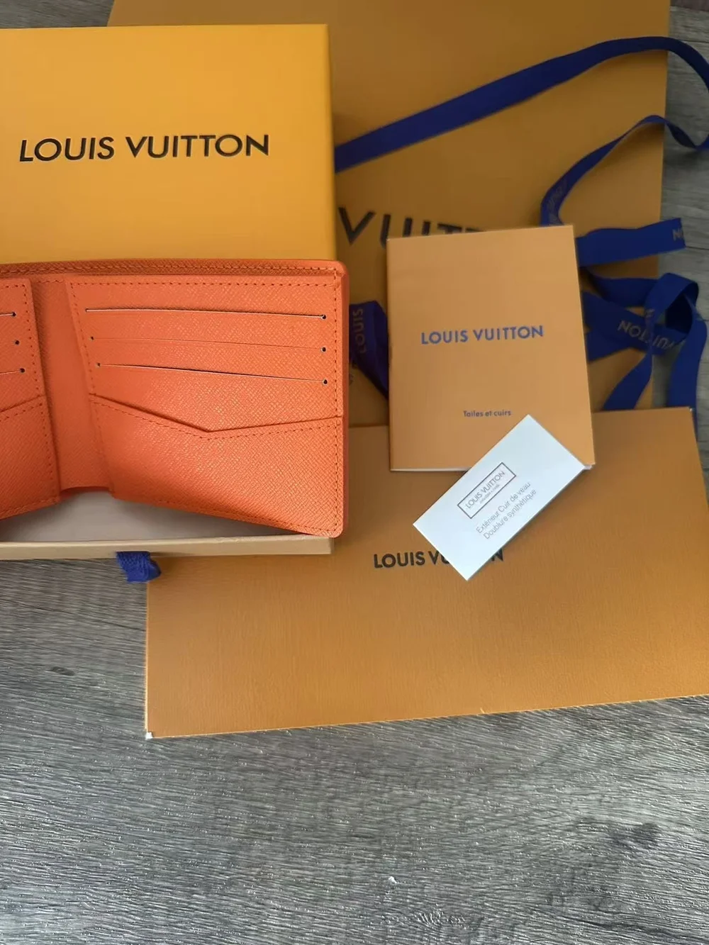 Louis Vuitton Orange-Red Tennis Motif Card Holder